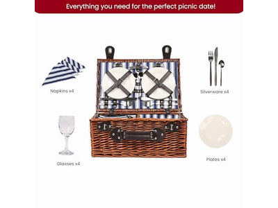 سلة نزهة قطنية للأطفال بلاستيكية محمولة معزولة بغطاء خشبي على شكل فطر