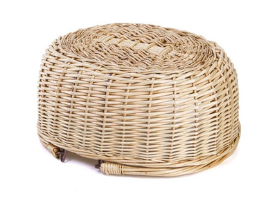 سلة تخزين فواكه للنزهة لأربعة أشخاص من الخوص مبردة لعبة صغيرة للأطفال