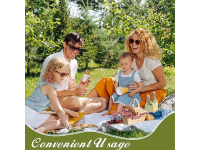 سلة نزهة خيزرانية مبيعة بشكل كبير طويلة مخفضة خضراء لـ 5 أشخاص بوهو