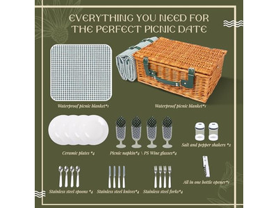 مجموعة سلة نزهة صغيرة للأطفال من الخيزران دائرية للجدار 5