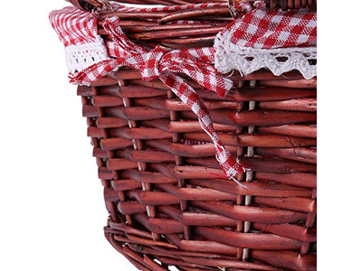 سلات نزهة صغيرة للحفلات لعبة خشبية سلة سعيدة أفضل قابلة للطي فردية