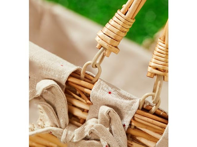 سلات نزهة صغيرة بمقابض بأعلى تقييم من القماش القابل للطي والبلاستيك