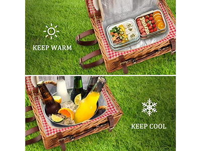 سلة نزهة دائرية سلال فردية قطعة واحدة متاجر فارغة ملونة