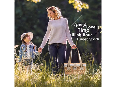 مجموعة سلة نزهة صديقة للبيئة لعائلة كبيرة مكونة من 6 أشخاص لعبة للفتيات