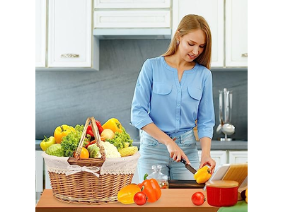 سلة نزهة بمقبض مجموعات بيضاء بالكامل لعبة سلال فريدة بغطاء