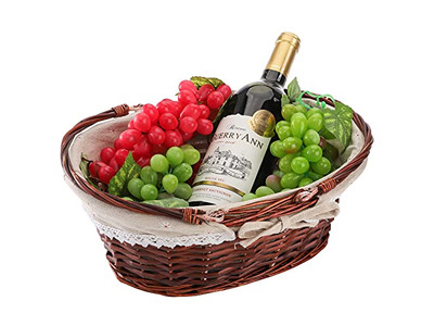 حزمة عزل نزهة سلة صفصاف فريدة على شكل قلب سهلة الحمل