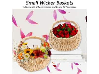 سلة هدايا من القش للنزهة موردين خضراء منسوجة يدويًا للعائلة والأطفال