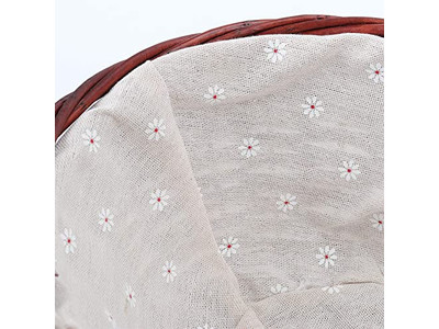 مجموعة سلة نزهة خوصية لأربعة أشخاص مع طاولة نبيذ جانبية - هدية تخييم مدمجة